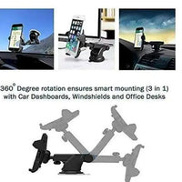 Pros Car Mobile Holder For Dashboard Black